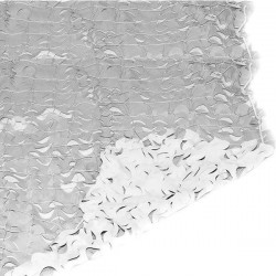 Δίχτυ Σκίασης Παραλλαγής Λευκό Γκρι με Περιμετρικ;o ΣΧΟΙΝI 5 mm 80% Σκίαση "URBAN" 2μ Χ 3μ